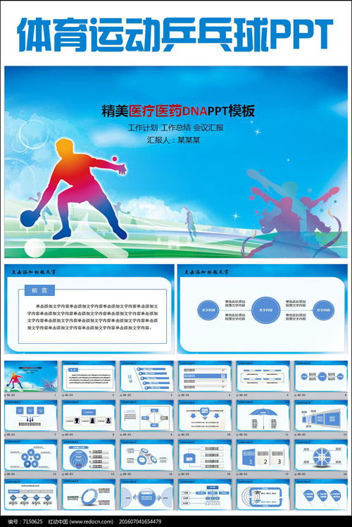 乒乓球比賽策劃PPT模板軟件開發方案